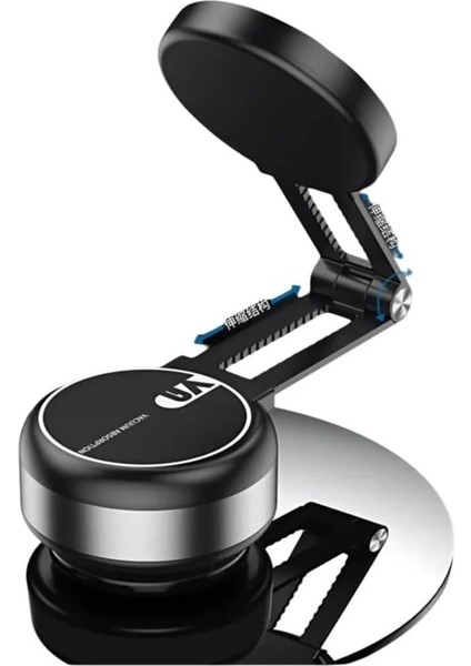 Ehz Teknolojı Çift Taraflı Manyetik Telefon Tutucu, Uzayabilir Vakumlu, Şarjlı, Siyah