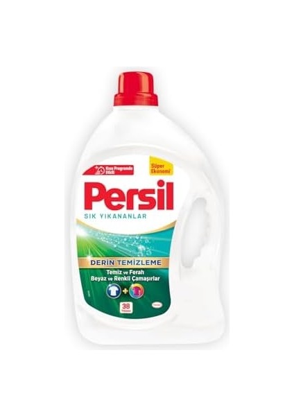 Persil Jel Sık Yıkananlar Çamaşır Deterjanı 2,47 Litre 38 Yıkama, Sık Yıkananlar 38 Yıkama