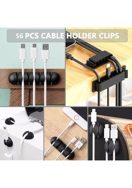 26 Parça Kablo Tutucu Seti | Yapışkanlı Kablo Klipsi | Masa Üstü Kablo Düzenleyici | Şarj Kablosu, Kulaklık, Usb, Hdmı, Mouse Kablosu Için | Ofis & Ev Kullanımı | Kablo Yönetimi Çözümü fiyatları