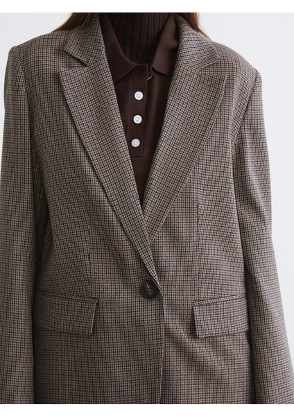 Yeni Sezon Ekose Kadın Blazer Ceket modelleri