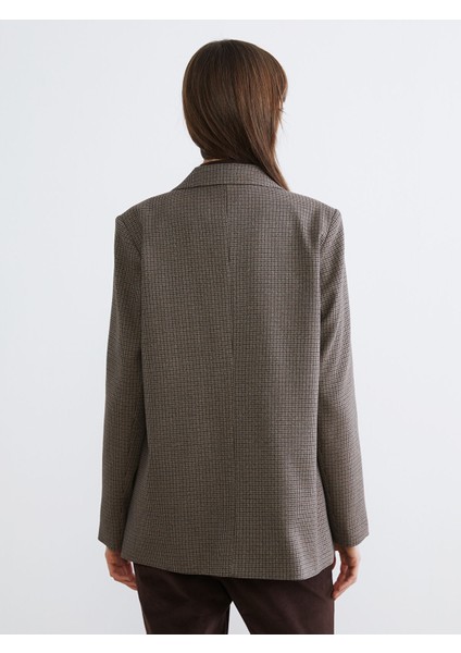 Yeni Sezon Ekose Kadın Blazer Ceket indirimleri