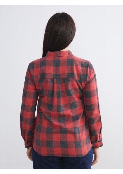 Yeni Sezon Büyük Beden Ekose Kadın Oduncu Gömlek fırsatları