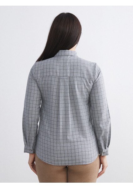 Yeni Sezon Büyük Beden Ekose Kadın Gömlek fırsatları