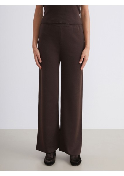 Yeni Sezon Beli Lastikli Kadın Triko Pantolon fiyatları