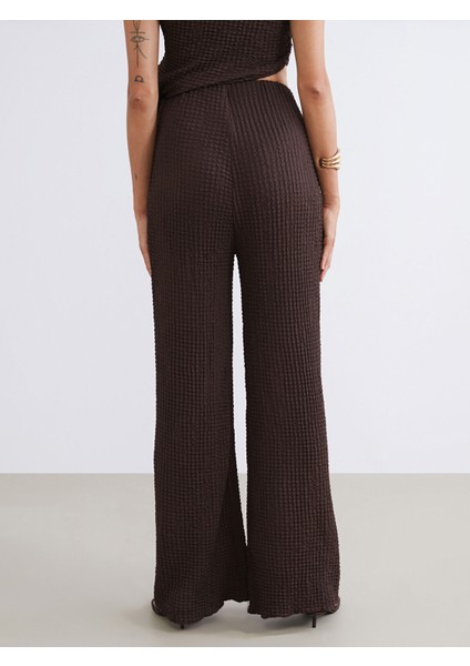 Yeni Sezon Beli Lastikli Dokulu Kadın Pantolon fırsatları