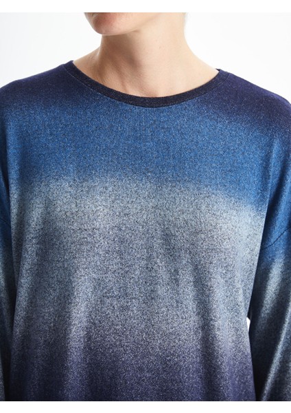 Yeni Sezon Bisiklet Yaka Batik Kadın Tişört modelleri