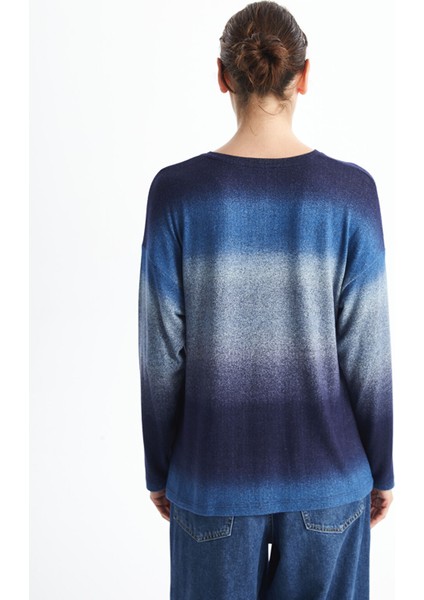 Yeni Sezon Bisiklet Yaka Batik Kadın Tişört fırsatları