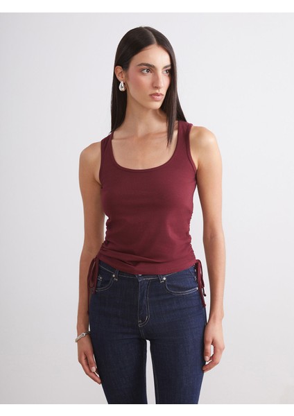 Yeni Sezon Kare Yaka Büzgülü Kadın Atlet 2'li fiyatları