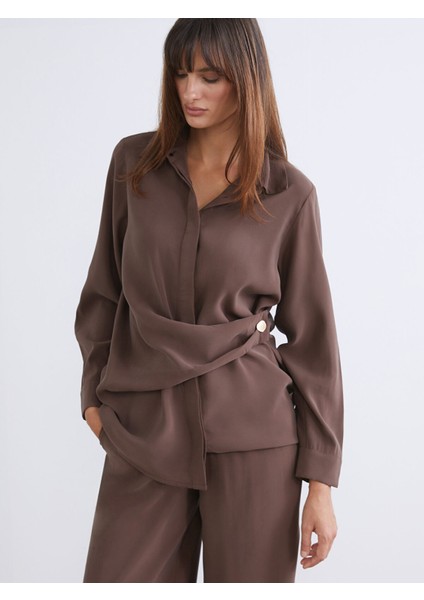 Yeni Sezon Loose Fit Kadın Gömlek