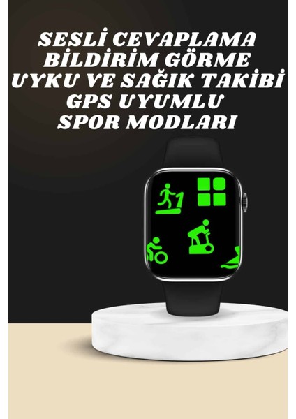Akıllı Saat Wireless Şarj Yüksek Çözünürlüklü Müzik Dinleme Sesli Cevapla - ?68?13E1-5G4 fırsatları