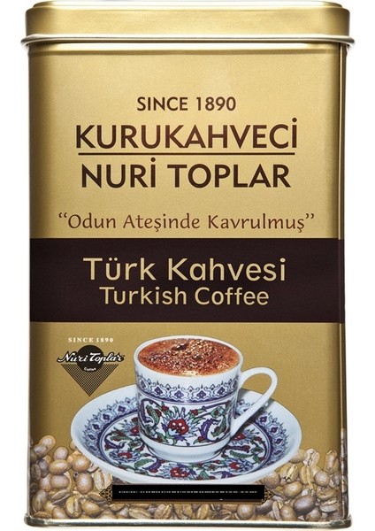 3 x 300 gr Teneke Kutuda Geleneksel Türk Kahvesi 900 gr