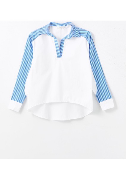 Yeni Sezon Polo Yaka Çizgili Oversize Kadın Tişört indirimleri