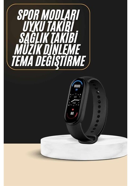 Akıllı Bileklik Android ve Ios Uyumlu Bildirim ve Çağrı Görme Spor Takibi - ?88?59E6-4G6588