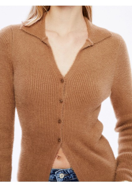 Yeni Sezon Polo Yaka Kadın Triko Hırka modelleri