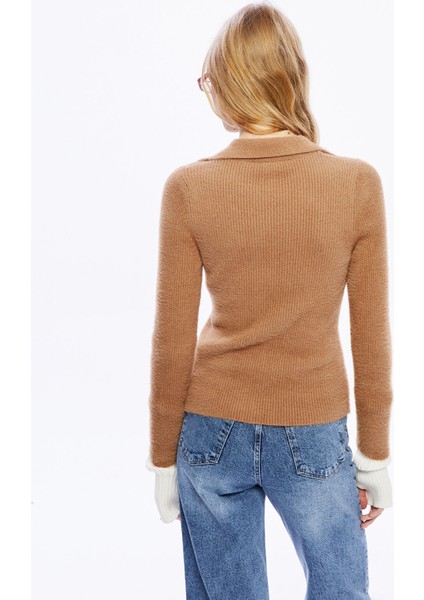 Yeni Sezon Polo Yaka Kadın Triko Hırka fırsatları