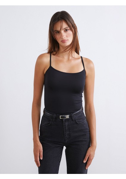 Yeni Sezon Kare Yaka Askılı Kadın Atlet 2'li modelleri