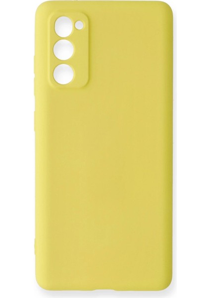 Samsung Galaxy S20 Fe Kılıf Nano Içi Kadife Silikon - Sarı