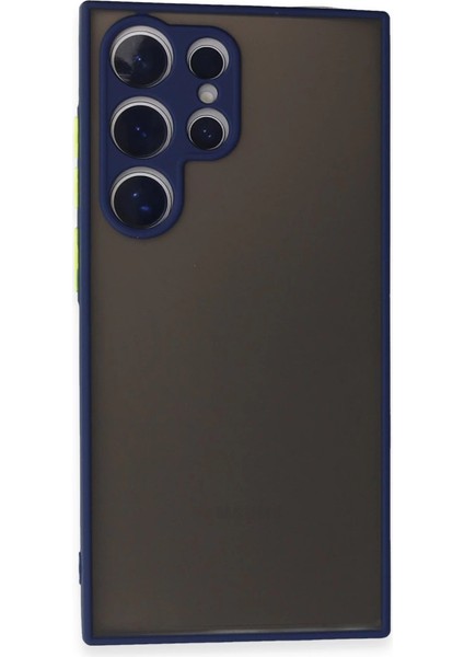 Newface Samsung Galaxy S24 Ultra Kılıf Montreal Silikon Kapak - Lacivert