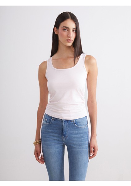 Yeni Sezon Kare Yaka Büzgülü Kadın Atlet 2'li fiyatları