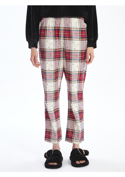 Yeni Sezon Beli Lastikli Desenli Kadın Pijama Altı fiyatları