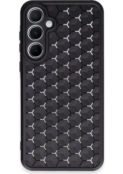 Newface Samsung Galaxy A25 5g Kılıf Petek Silikon Kapak - Siyah