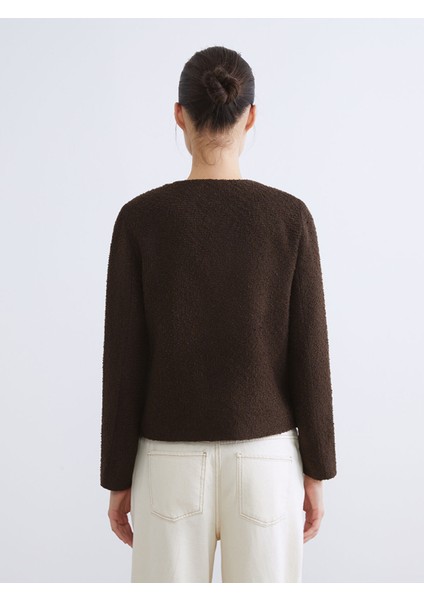 Yeni Sezon Bisiklet Yaka Kadın Tüvit Ceket fırsatları