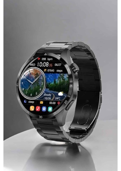 Akıllı Saat Sesli Görüşme Nfc Uyumlu Bildirim Görme ve Uyku ve Sağlık Takibi - ?85?86E6-0G8 indirimleri