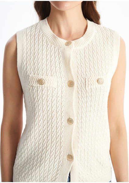 Yeni Sezon Bisiklet Yaka Ajurlu Kadın Triko Süveter modelleri