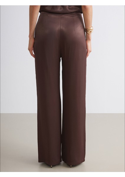 Yeni Sezon Loose Fit Saten Kadın Pantolon fırsatları