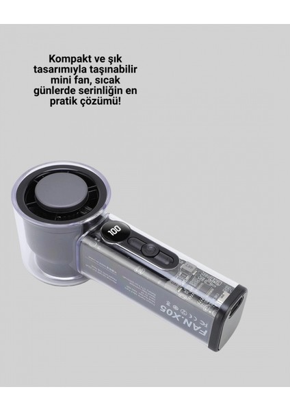 Kompakt Dijital Ekranlı Fan | 100 Seviye Hız + Sessiz Çalışma indirimleri