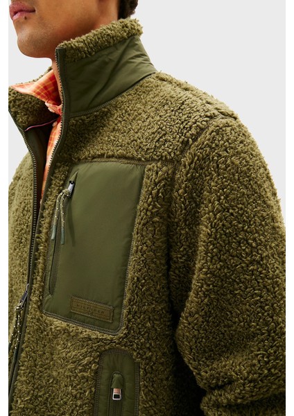 Regular Fit Dik Yaka Polar Femuarlı Ceket Erkek Ceket MW0MW40420 Mt1 fiyatları