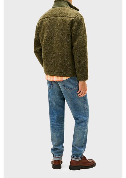 Regular Fit Dik Yaka Polar Femuarlı Ceket Erkek Ceket MW0MW40420 Mt1 fırsatları