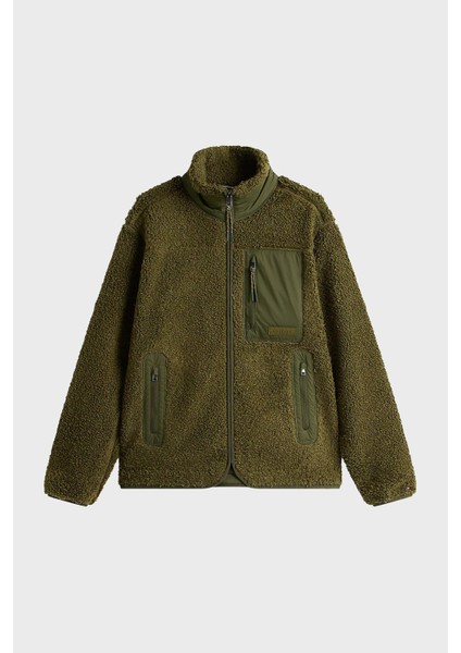 Regular Fit Dik Yaka Polar Femuarlı Ceket Erkek Ceket MW0MW40420 Mt1 indirimleri