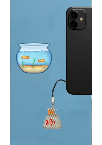 Miyuki Boncuk El Yapımı Balık Telefon Çarmı - Charm fiyatları