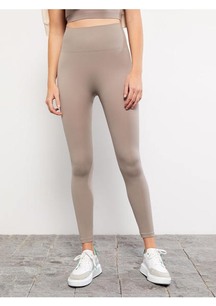 Yeni Sezon Kadın Beli Lastikli Düz Tayt fırsatları