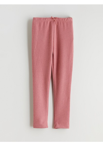 Yeni Sezon Beli Lastikli Kız Çocuk Uzun Tayt