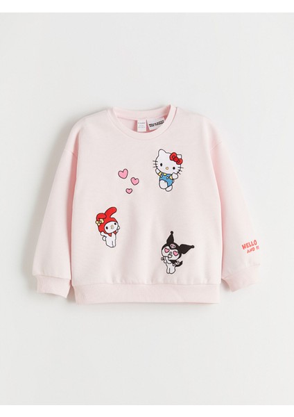 Yeni Sezon Hello Kitty Lisanslı Kız Çocuk Kalın Sweatshirt