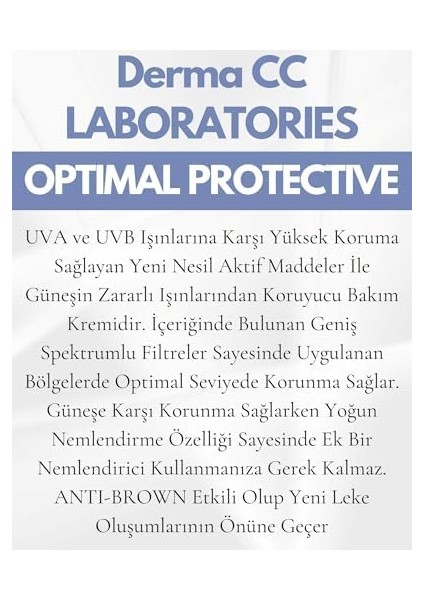 Derma cc Laboratorıes Sba(Sun Block+Blockage+Antibrown) Güneş Kremi Spf 50++, 200 Mililitre