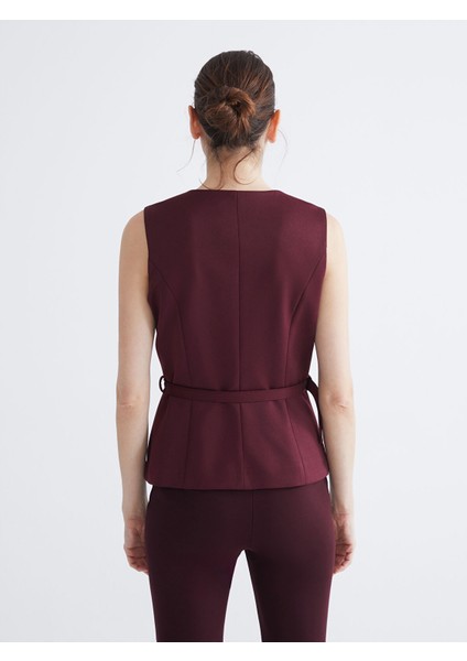 Yeni Sezon Bisiklet Yaka Beli Kemerli Kadın Yelek fırsatları