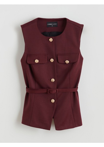 Yeni Sezon Bisiklet Yaka Beli Kemerli Kadın Yelek indirimleri