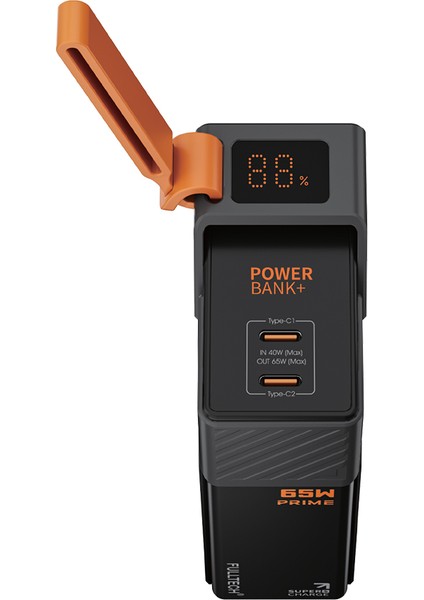 FP43 20000MAH 65W Süper Hızlı Şarj Powerbank | LCD Akıllı Ekran, Dahili Usb-C Kablo, 2×usb-C Çıkış, Düşük Isı Koruması fiyatları