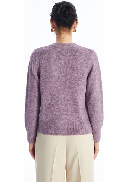 Yeni Sezon Bisiklet Yaka Düz Uzun Kollu Kadın Triko Hırka indirimleri