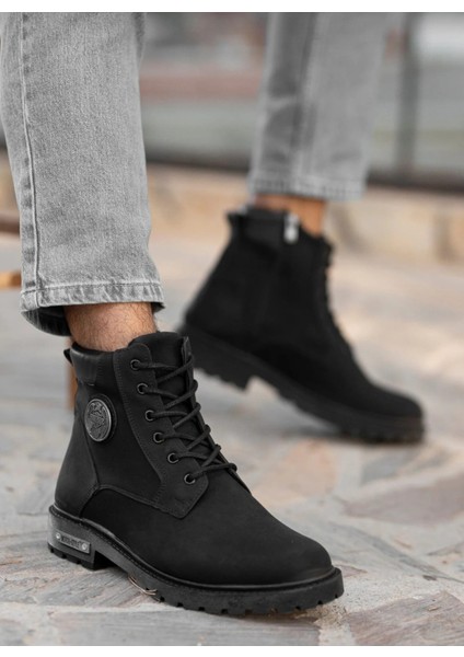 Unisex Su ve Soğuk Geçirmez, Fermuarlı-Bağcıklı, Kaymaz Tabanlı Ortopedik Kışlık Bot