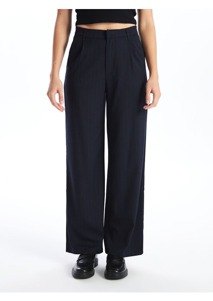 Yeni Sezon Loose Fit Çizgili Kadın Pantolon modelleri