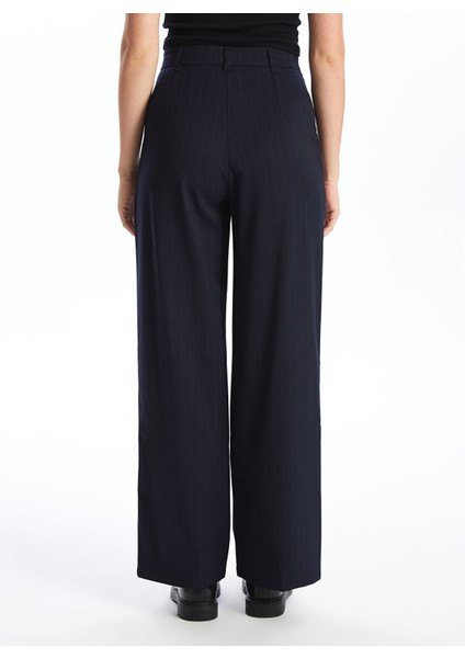 Yeni Sezon Loose Fit Çizgili Kadın Pantolon indirimleri