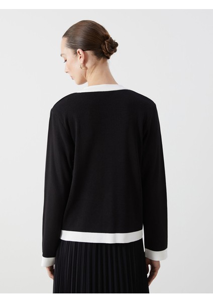 Yeni Sezon Bisiklet Yaka Kadın Hırka fırsatları