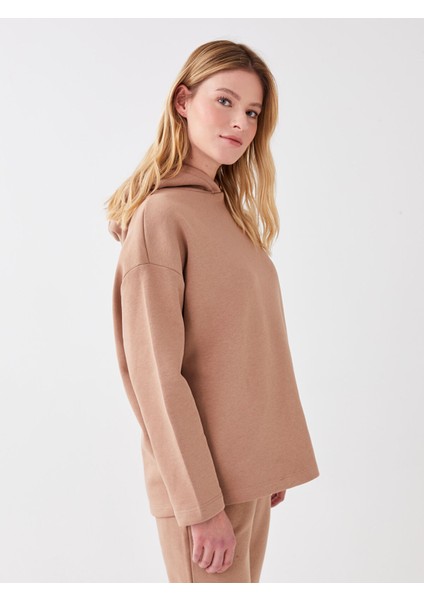 Yeni Sezon Kapüşonlu Düz Uzun Kollu Kadın Sweatshirt Pijama Üstü fiyatları