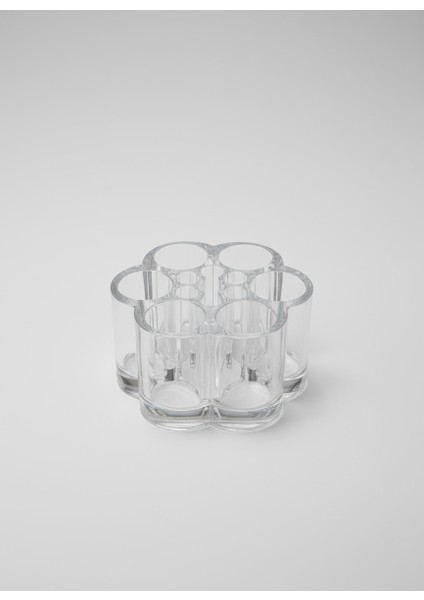 6 Bölmeli Şeffaf Kapaklı Ruj Organizeri - Makyaj Organizeri fiyatları