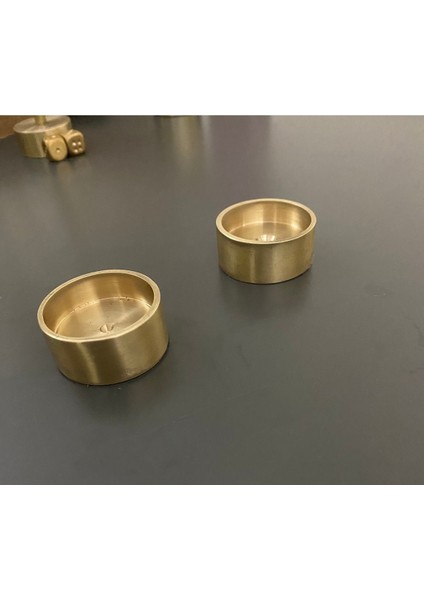 El Yapımı Som Pirinç Tealight Mumluk ( 1 Adet ) fiyatları