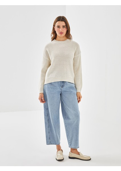 Yeni Sezon Bisiklet Yaka Parlak Görünümlü Kadın Triko Kazak fiyatları